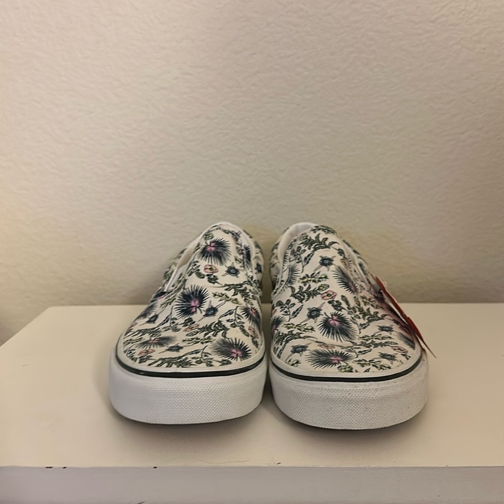 Botanical print Vans slip on